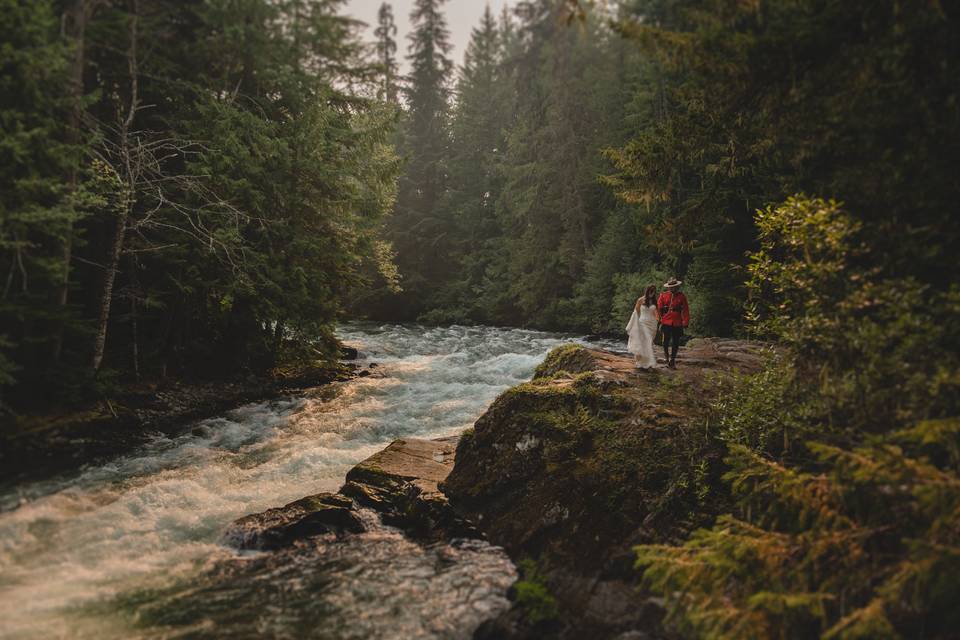 Sunset by the River