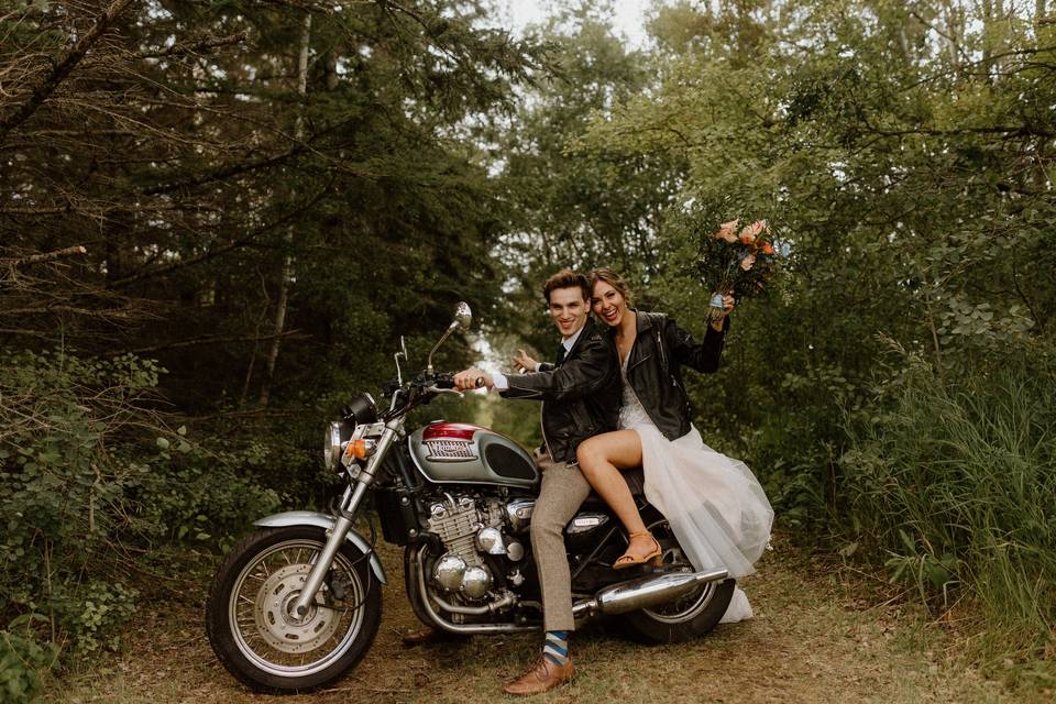 Couple Motorcycle