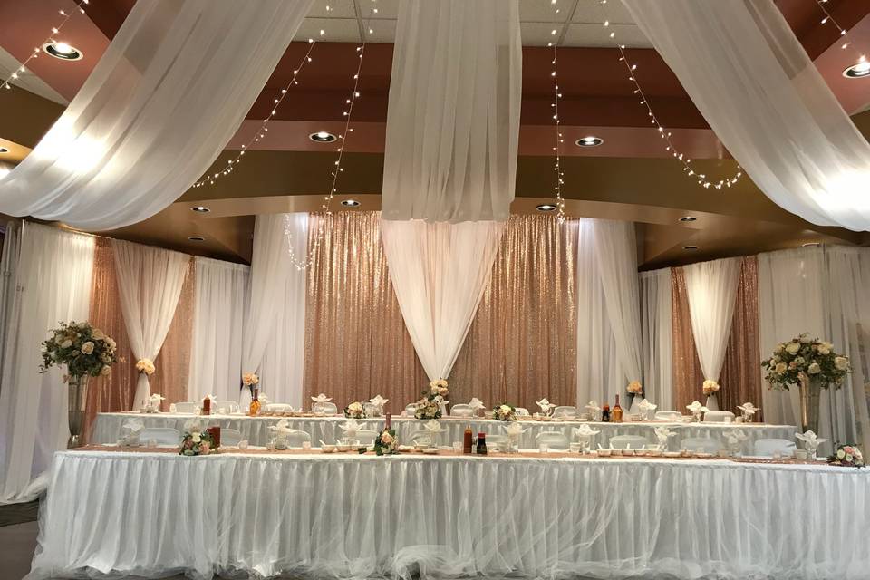 Head table & Backdrop