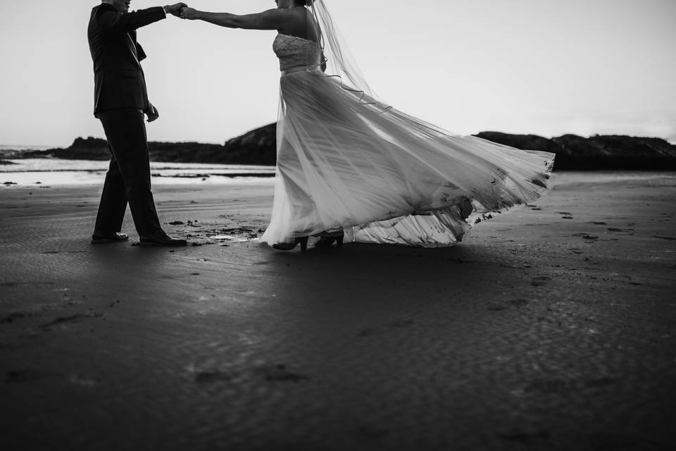 Beach Wedding Nicole Durkan