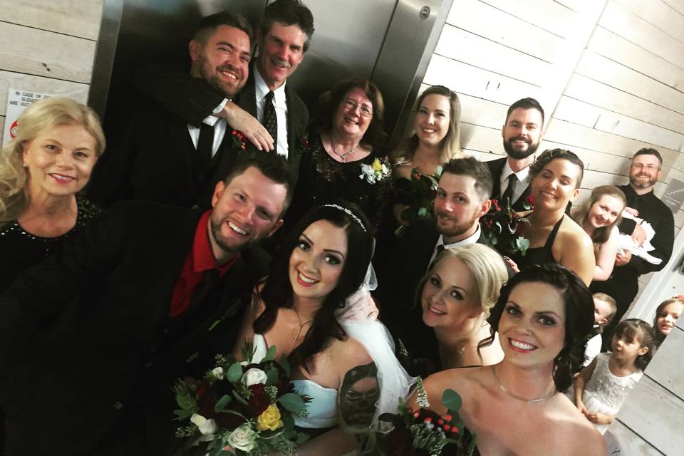 Brides and Bridesmaid