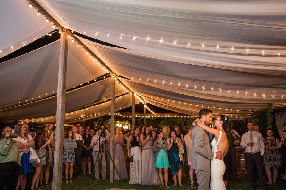 Tented First Dance