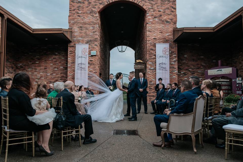 Ceremony at Hare Wine Co