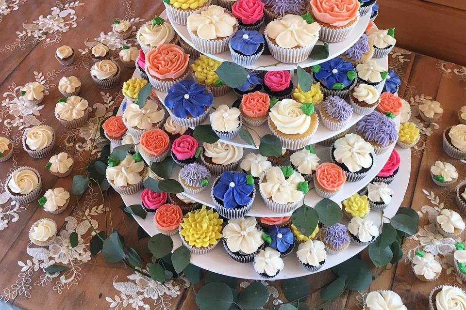 Garden Wedding Cupcakes