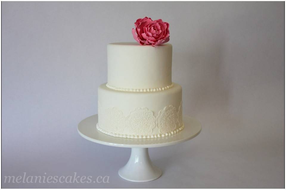 Simple Elegant Wedding Cake