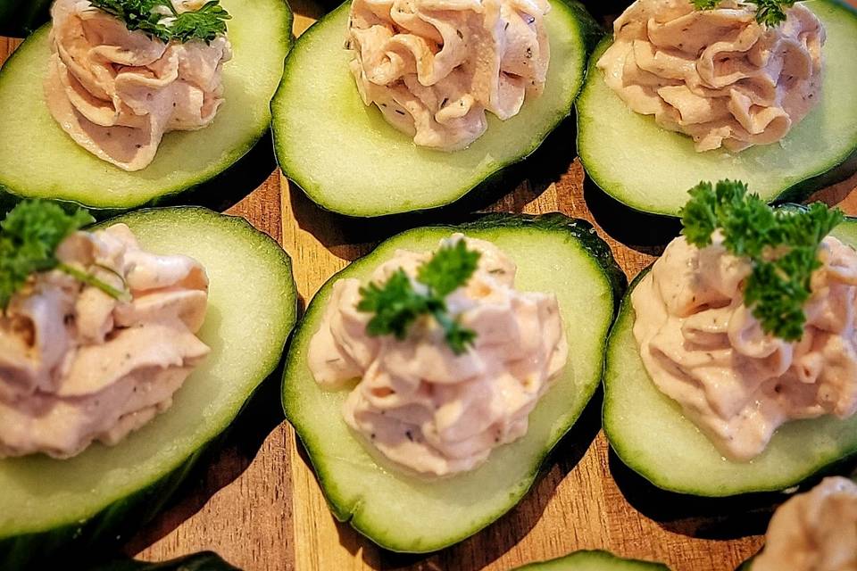 Salmon Cream Cheese & Cucumber