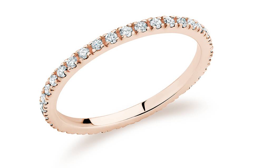 18K rose gold and diamonds