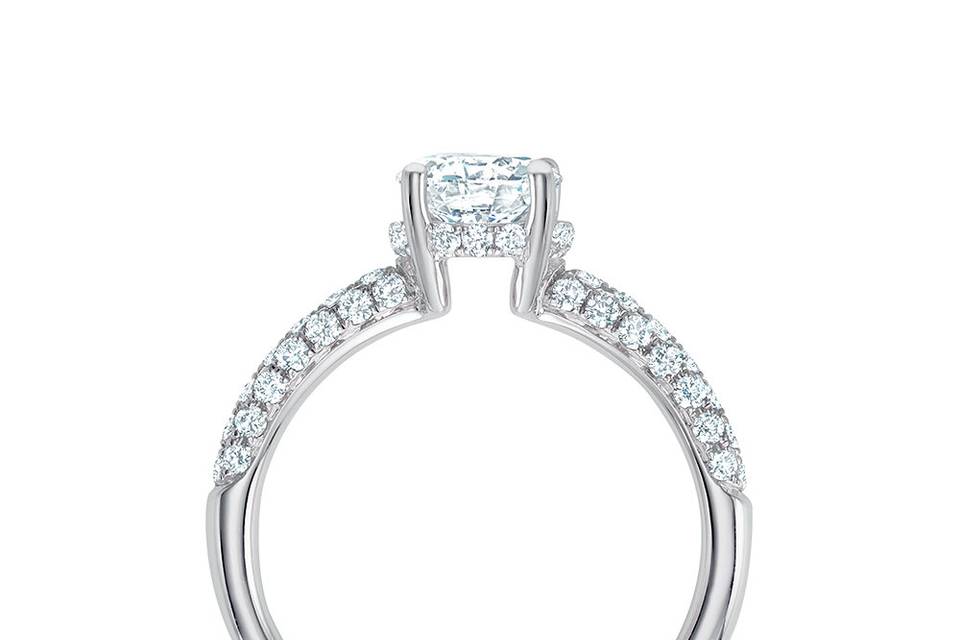 Sparking engagement ring