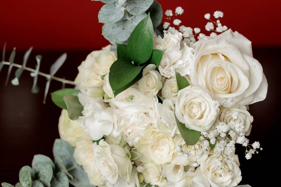 White Bridal Bouquet