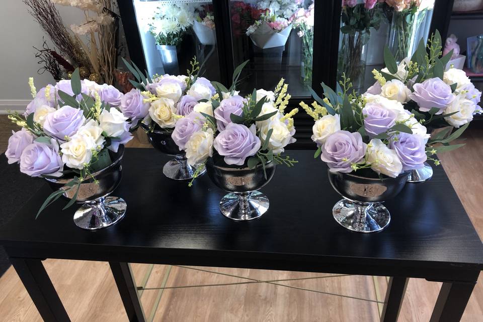 Lilac Centrepieces