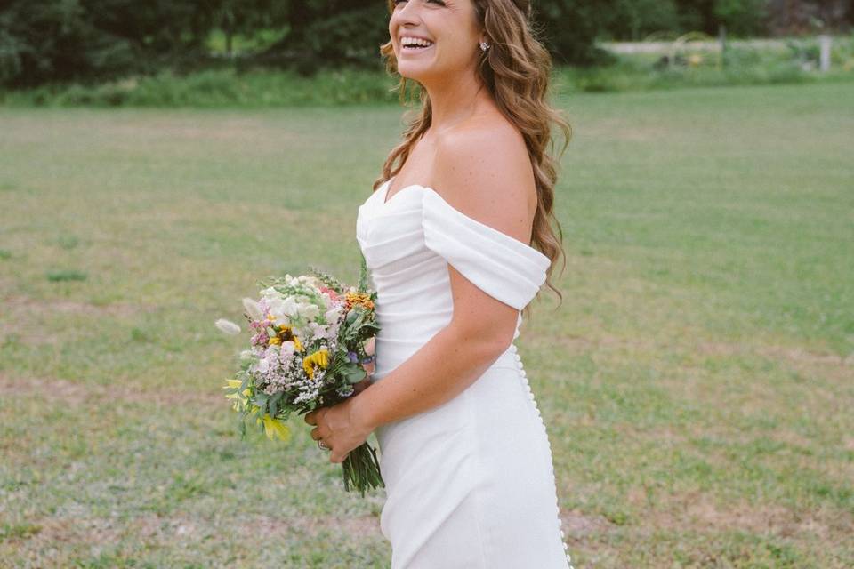 Bride with Flowers