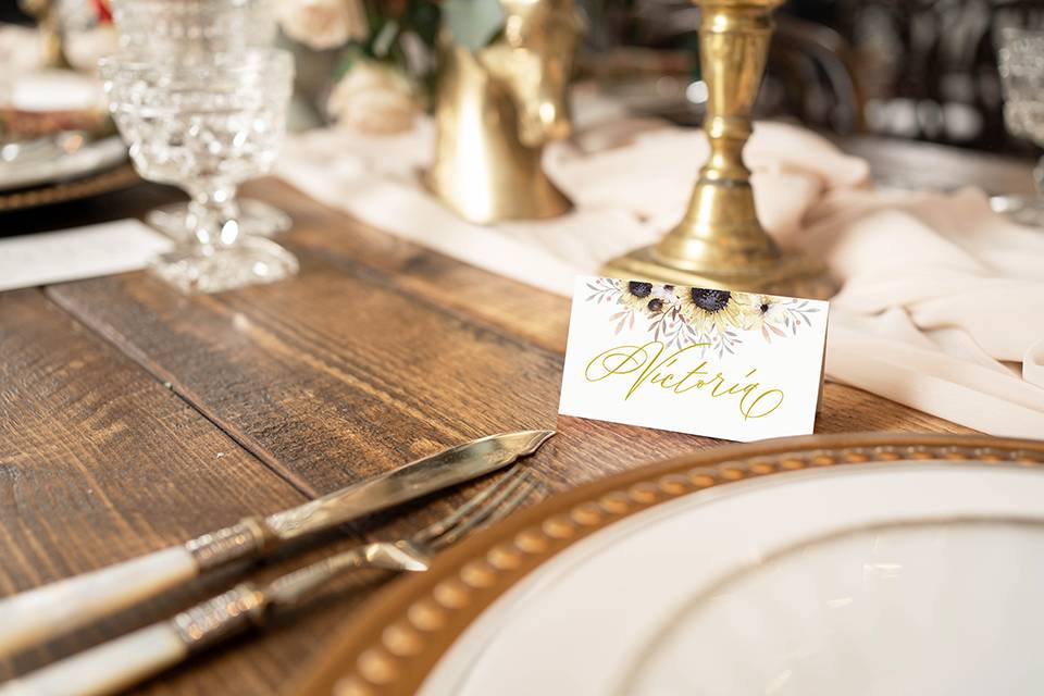 Sunflower Placecard