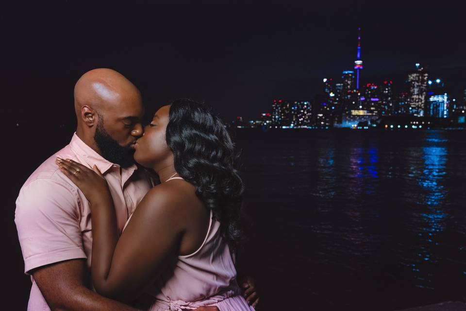 Toronto skyline engagement