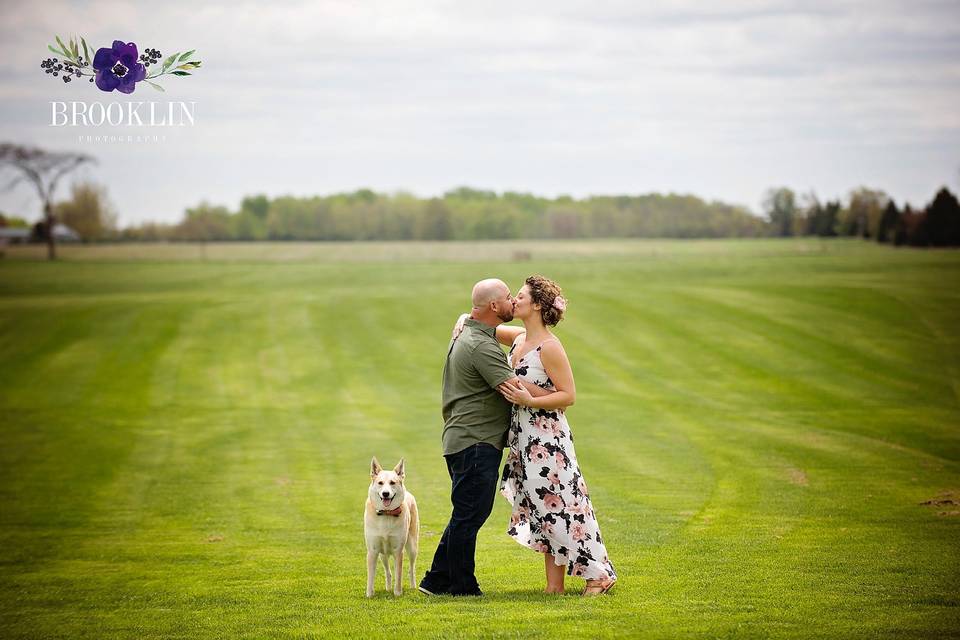 Spring barn engagement