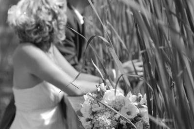 Natural light bridal photo