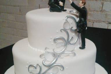 Custom groom wedding cake