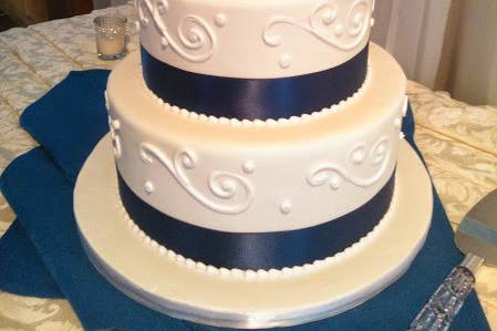 Custom wedding cake