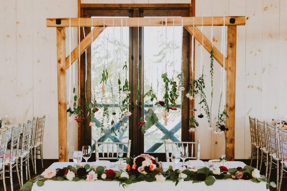 Floral Backdrop Arch