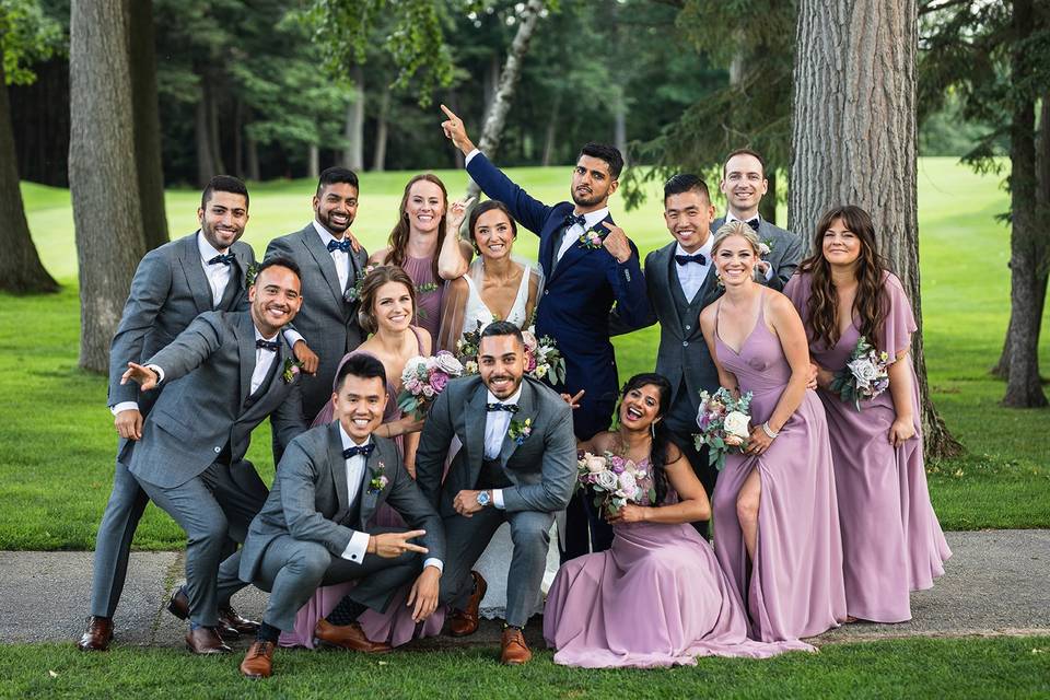 Awesome bridal party!