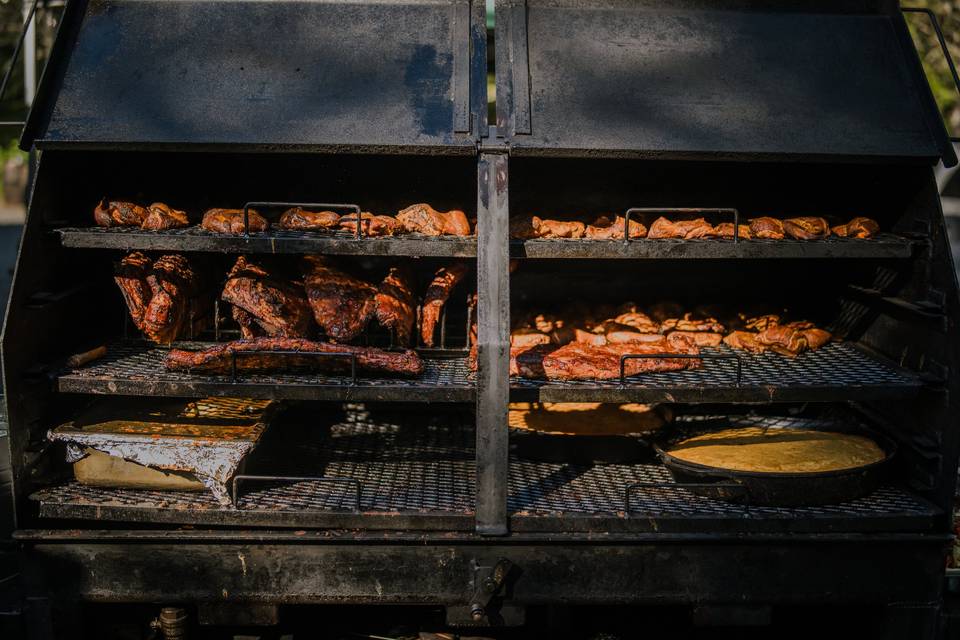 Charcoal BBQ menu
