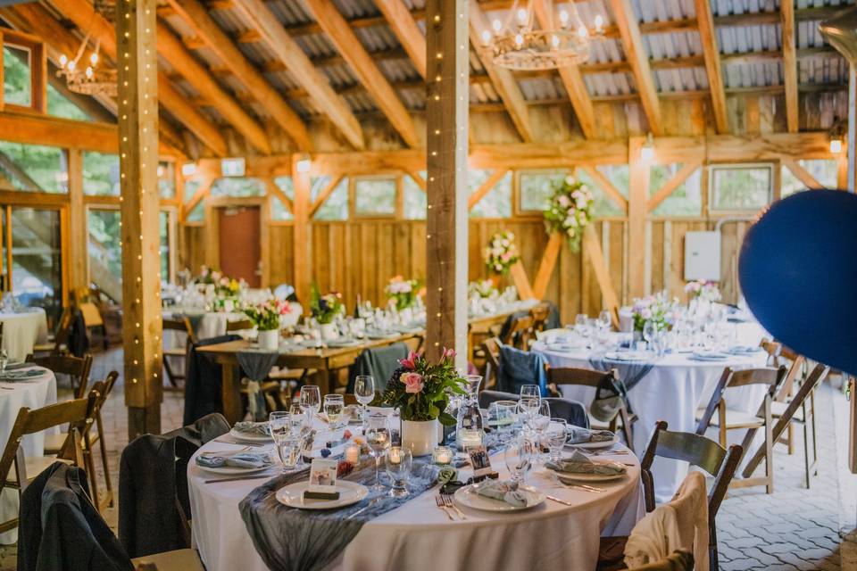 Wedding table setting