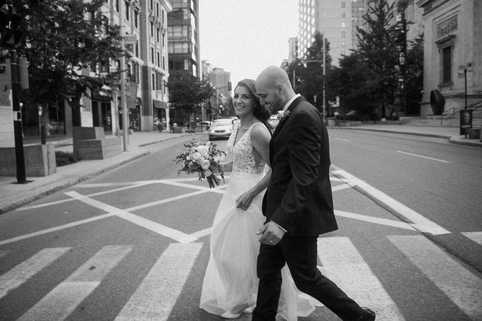 Beautiful city wedding