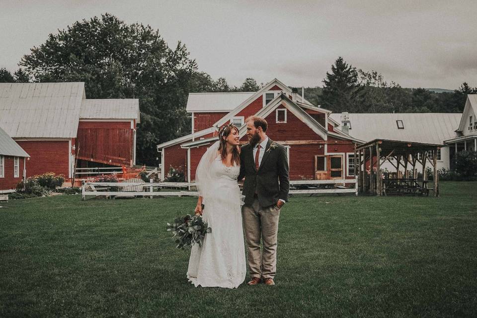 Vermont wedding in forest