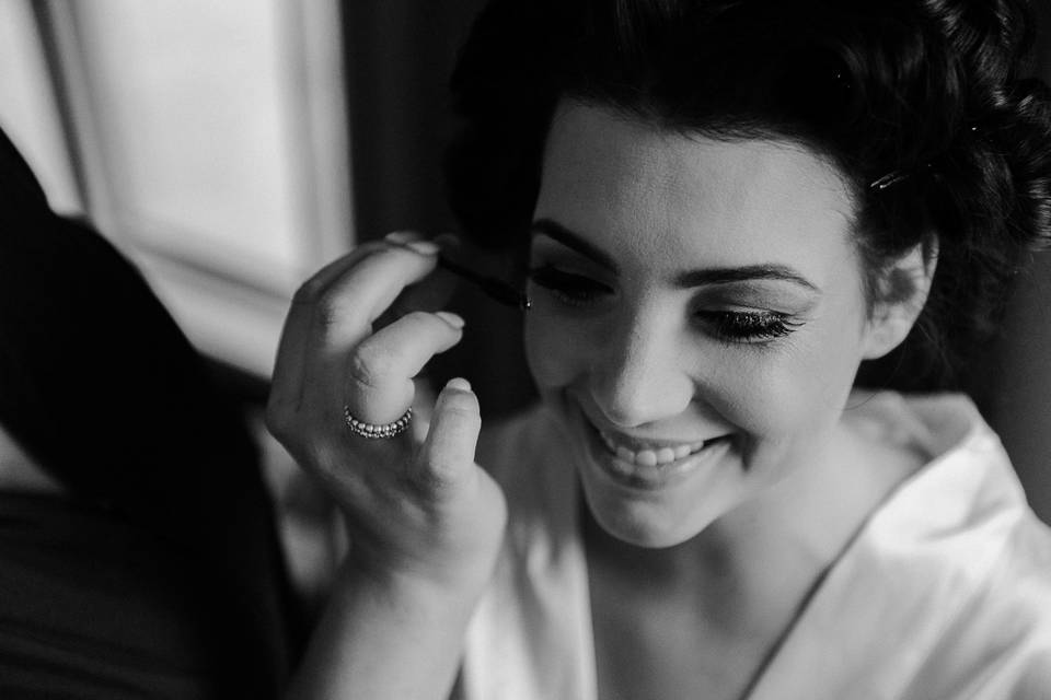 Bride and make-up