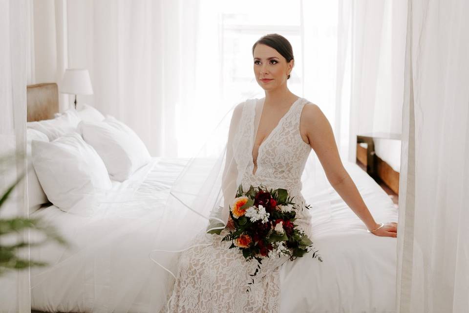 Bride at the Hotel St. Paul