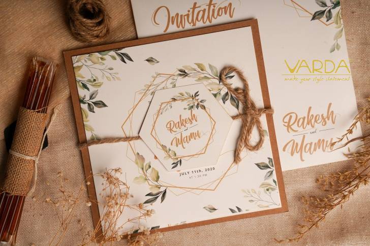 Ecofriendly wedding invitation