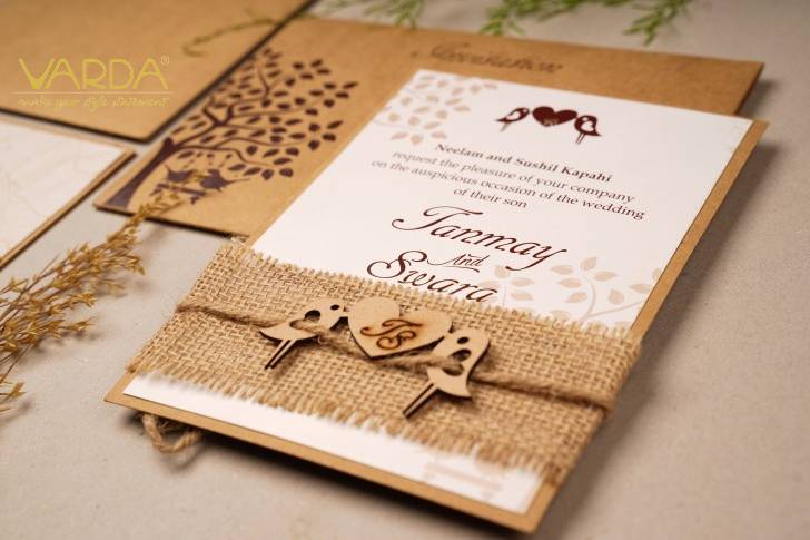 Ecofriendly wedding invitation