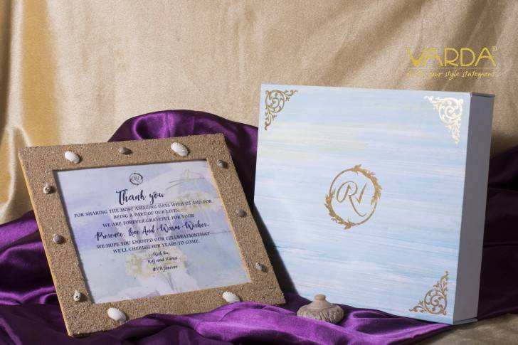 Modern wedding invitation card