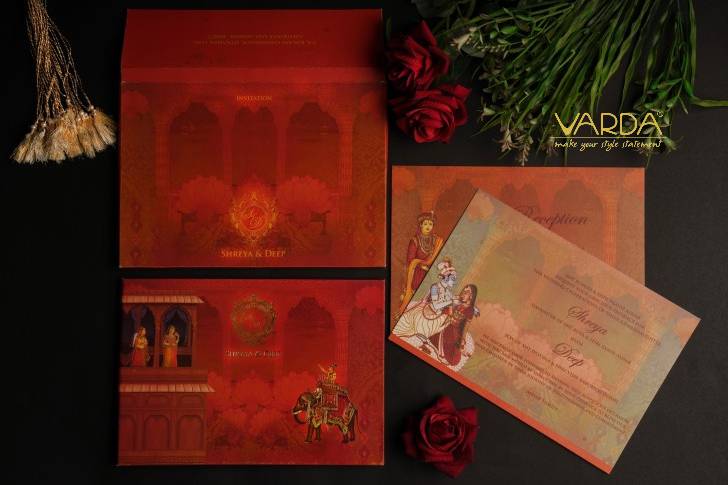 Hindu wedding invitation cards