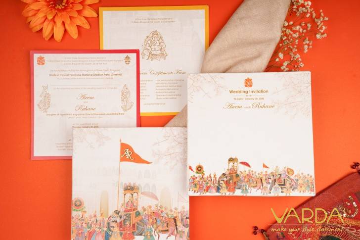 Hindu wedding invitation cards