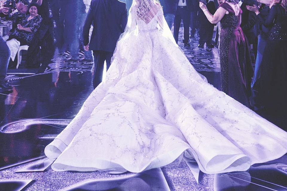 Making a grand entrance
