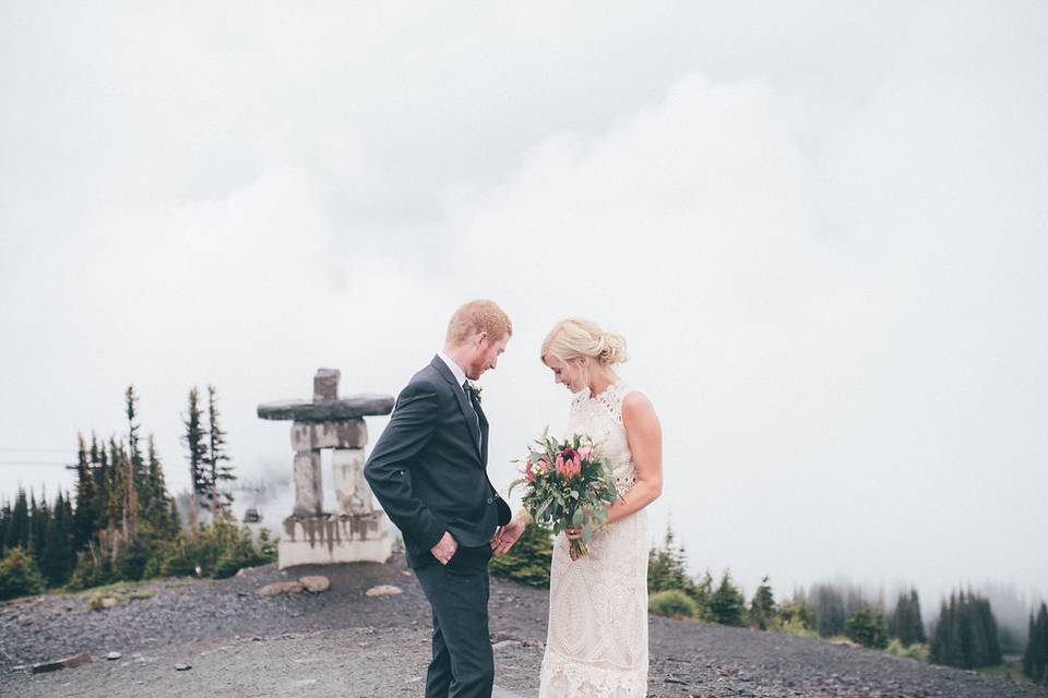 Mountain top elopement