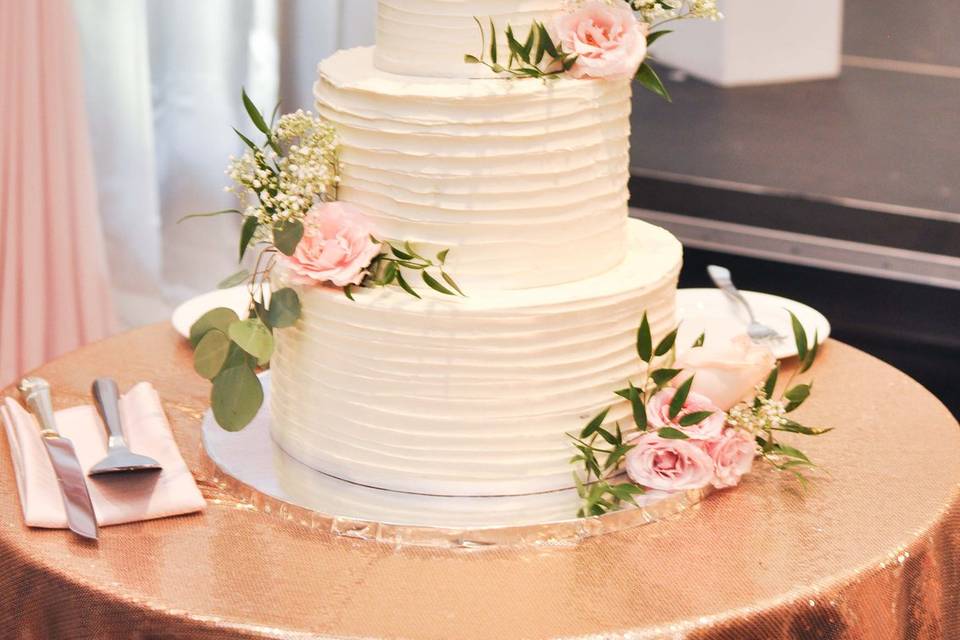 Buttercream wedding cake