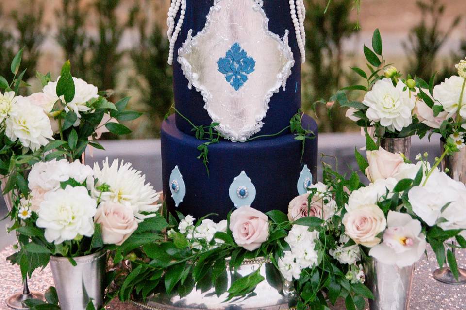 Navy Regal wedding cake