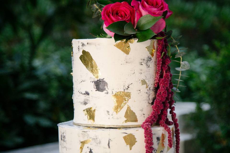 Marble buttercream cake