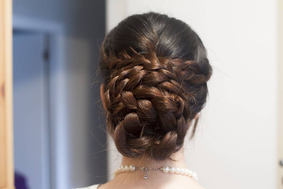 Braids updo