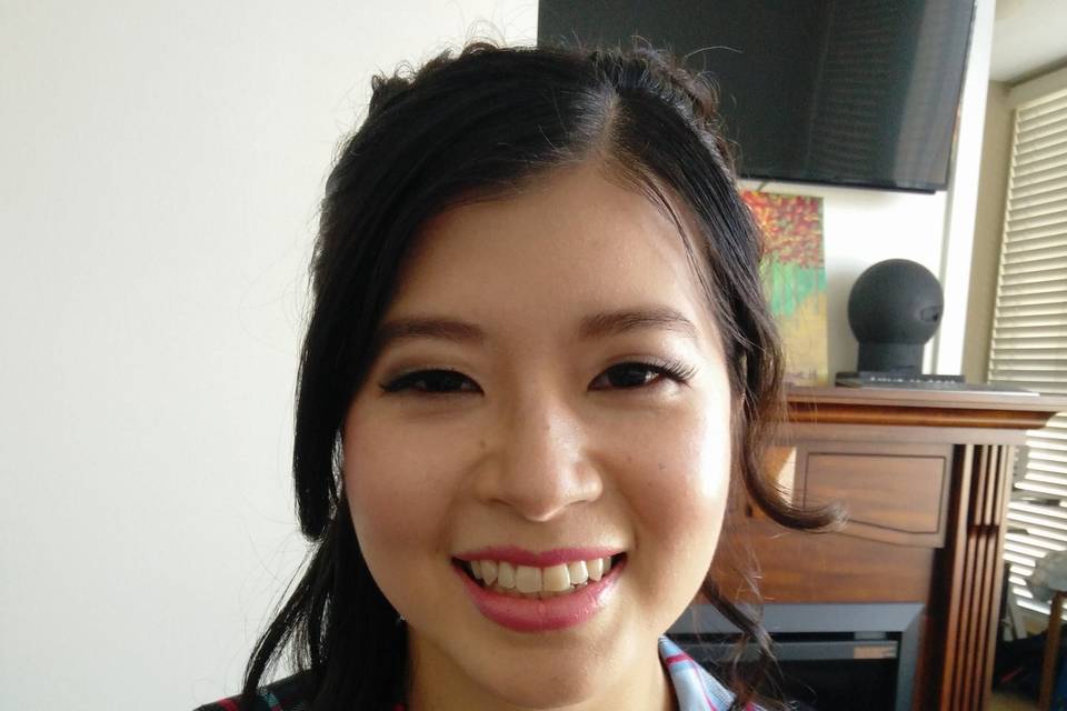 Bridal makeup trial