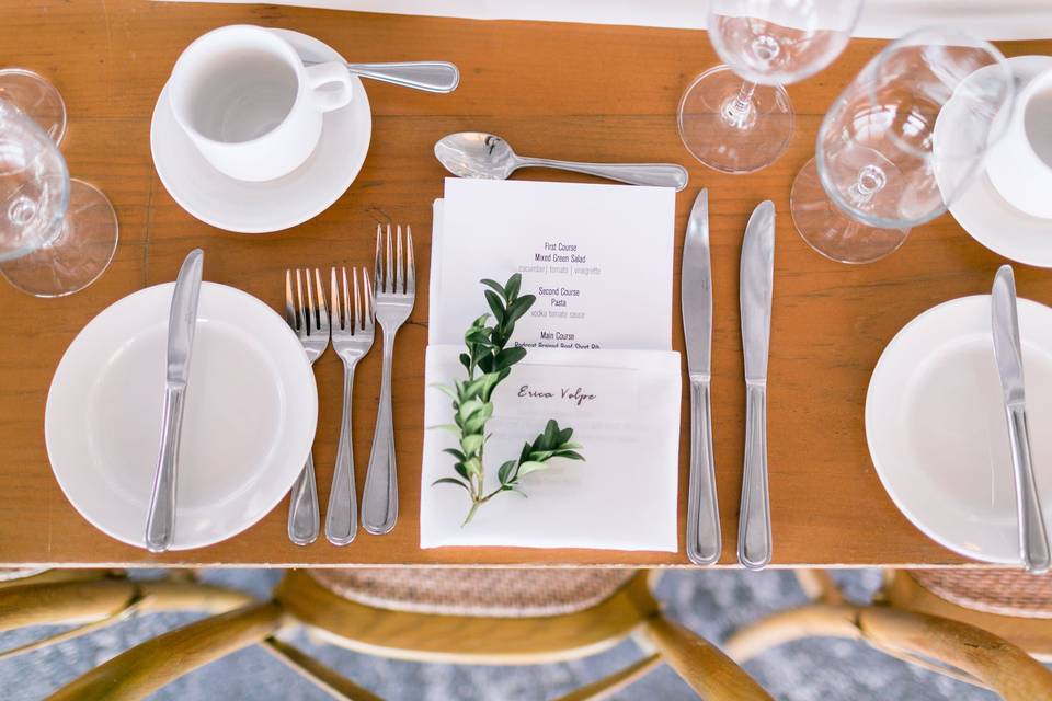 Place Setting - Event Centre