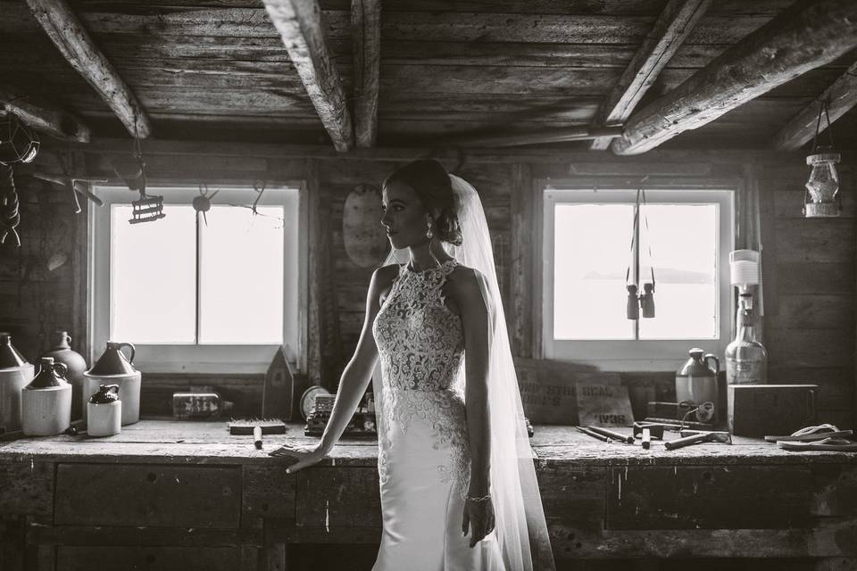 Twillingate bridal portrait