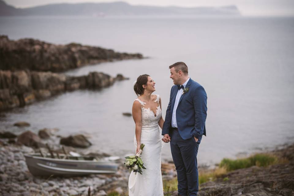 East Coast Trail Wedding Photo