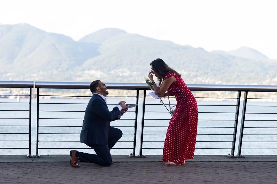Surprise Proposal in Vancouver