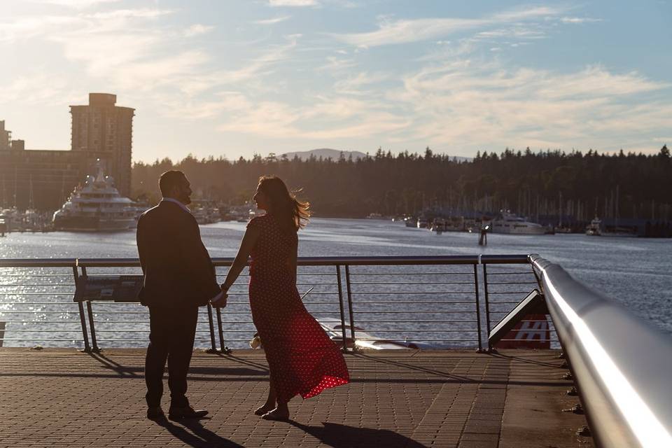 Standing by the docks