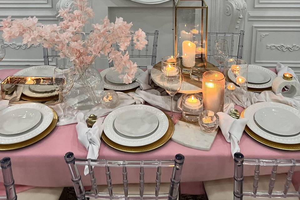 Pink Tablescape