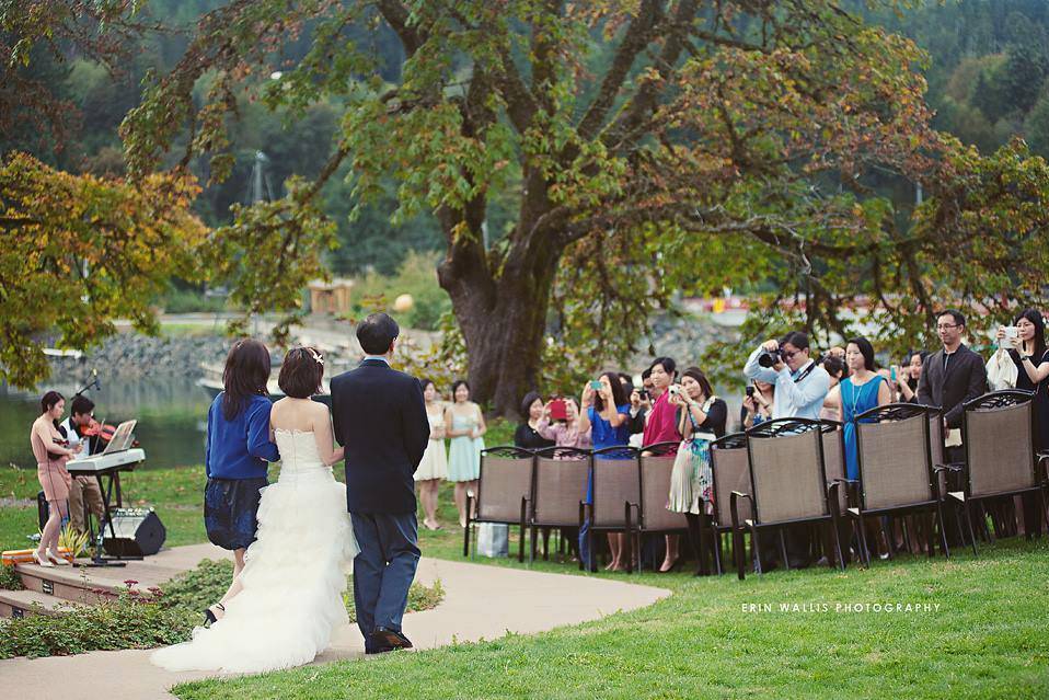 Heriot Bay, British Columbia wedding ceremony