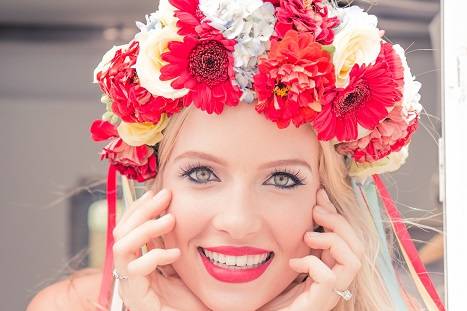 Bride with Floral Crown