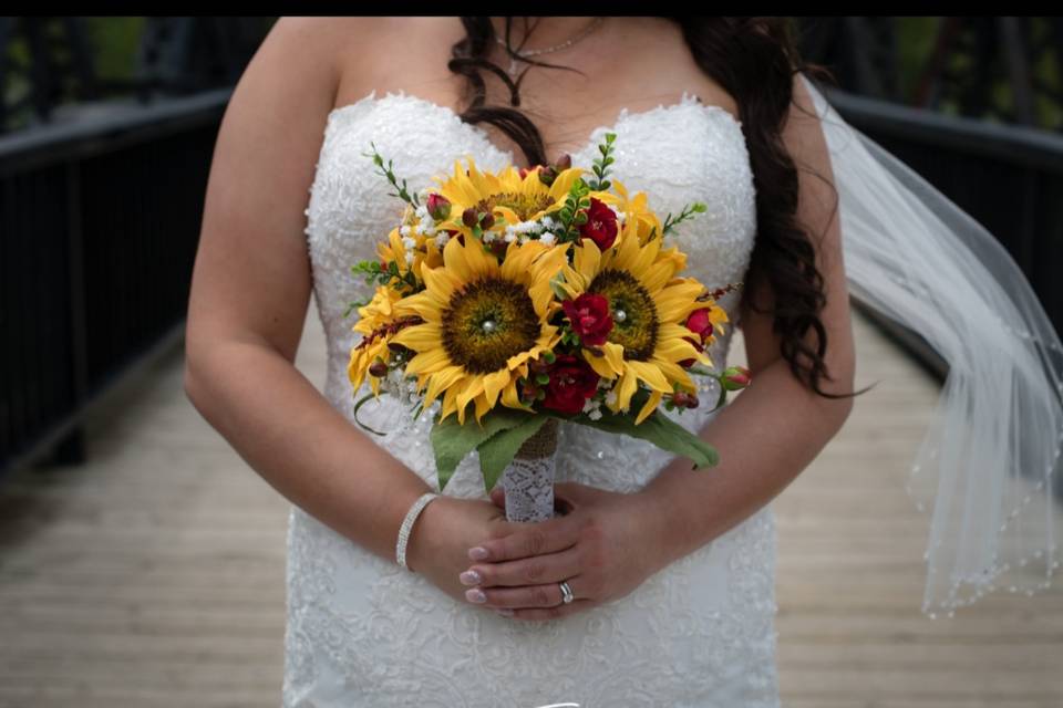 Sunflower Bridal Bouquet